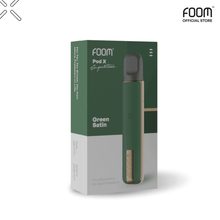 Load gambar ke Gallery Pod X Signature - GREEN SATIN | Liquid Vape Terenak dan Pods Vape Terbaik | FOOM