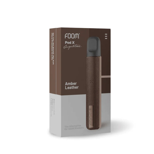 Pod X Signature Leather Edition - Amber by Boy William | Liquid Vape Terenak dan Pods Vape Terbaik | FOOM
