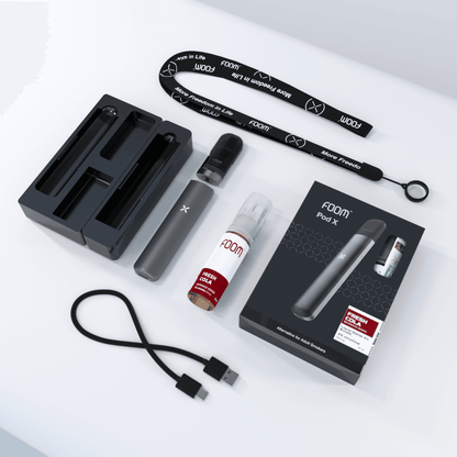Pod X SPACE GRAY Bundling Fresh Cola 15 ml | Liquid Vape Salt Nic Enak dan Pods Vape Terbaik - FOOM