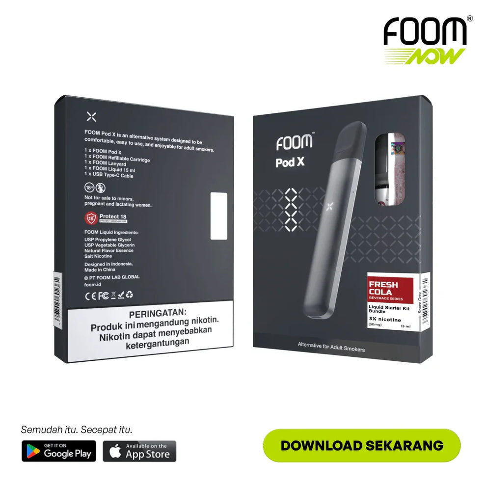 Pod X SPACE GRAY Bundling Liquid 15 ml | FOOM Lab Global