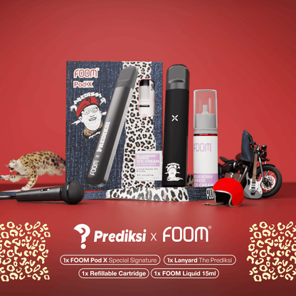 Pod X THE PREDIKSI ABSOLUTE BLACK Bundling Liquid | Liquid Vape Terenak dan Pods Vape Terbaik | FOOM