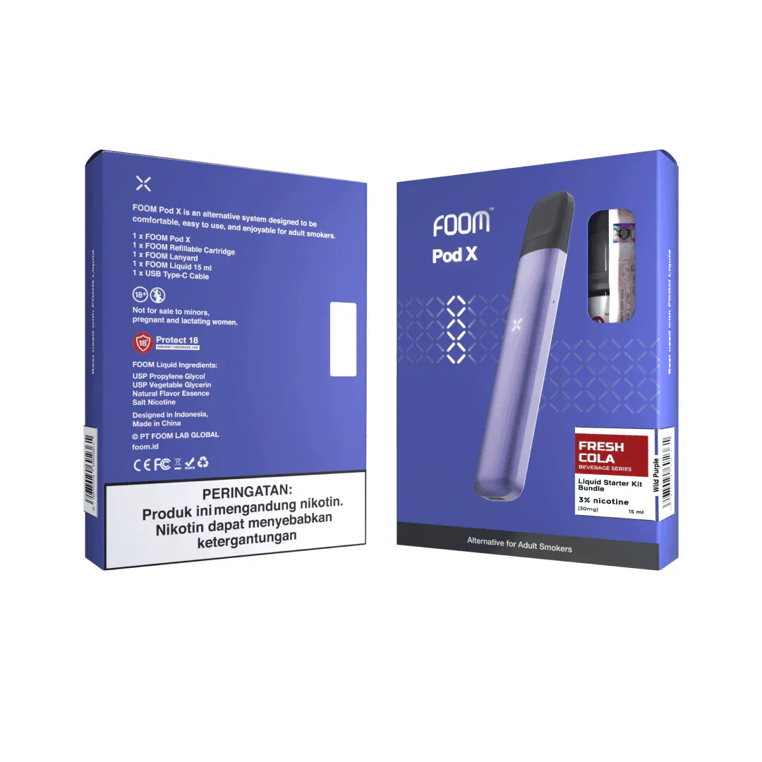 x.juul pod.x tik tok Pod X Wild Purple Bundling Fresh Cola 15 Ml