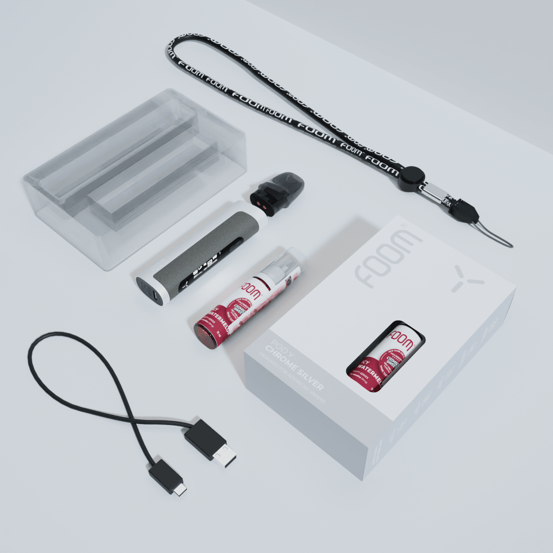 Pod Y Bundling Liquid 15 mL - Chrome Silver | Liquid Vape Salt Nic Enak dan Pods Vape Terbaik - FOOM