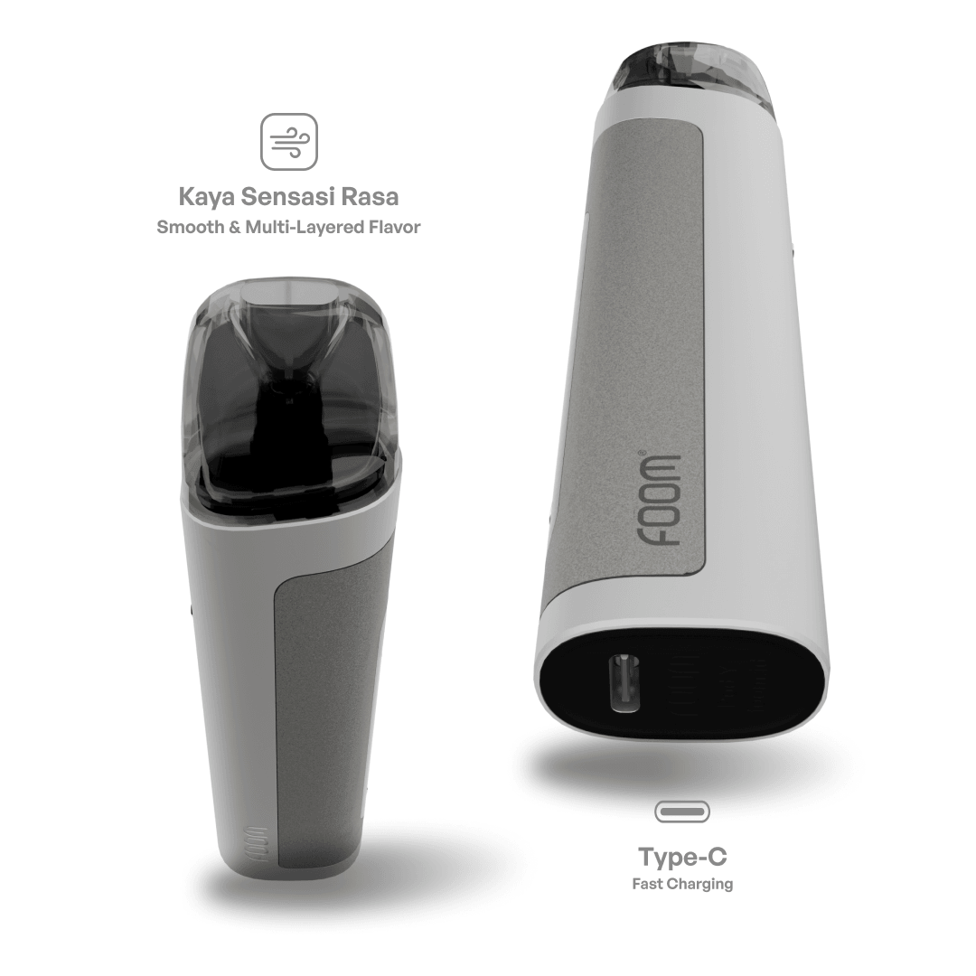 Pod Y Bundling Liquid 15 mL - Chrome Silver | Liquid Vape Salt Nic Enak dan Pods Vape Terbaik - FOOM