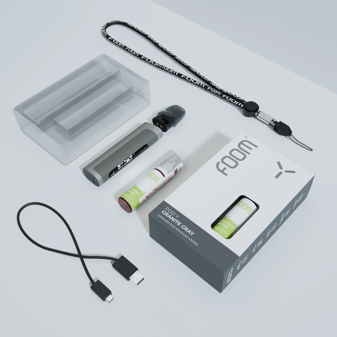 pod vape murah - FOOM Pod Y Granite Grey