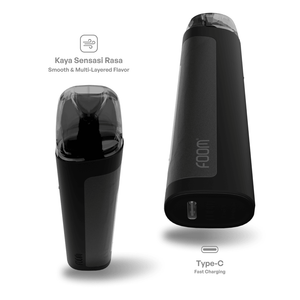 Pod Y Bundling Liquid 15 mL - Onyx Black | Liquid Vape Terenak dan Pods Vape Terbaik | FOOM