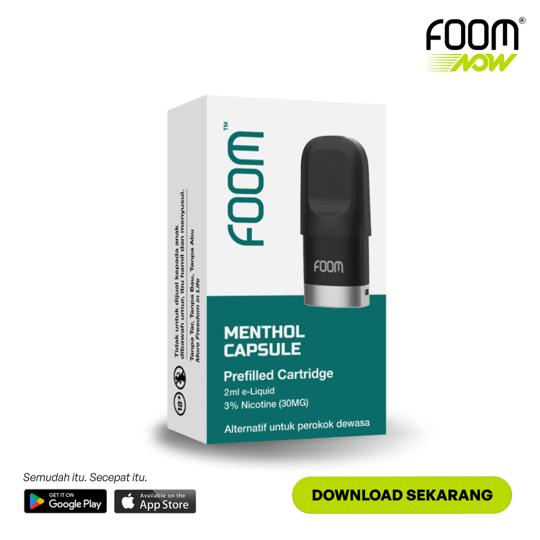 PREFILLED CARTRIDGE FOOM X | Liquid Vape Terenak dan Pods Vape Terbaik | FOOM