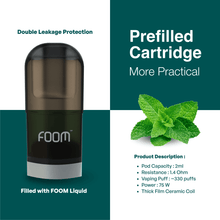 Load gambar ke Gallery PREFILLED CARTRIDGE FOOM X | Liquid Vape Terenak dan Pods Vape Terbaik | FOOM
