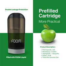 Load gambar ke Gallery PREFILLED CARTRIDGE FOOM X | Liquid Vape Terenak dan Pods Vape Terbaik | FOOM