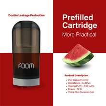 Load gambar ke Gallery PREFILLED CARTRIDGE FOOM X | Liquid Vape Terenak dan Pods Vape Terbaik | FOOM