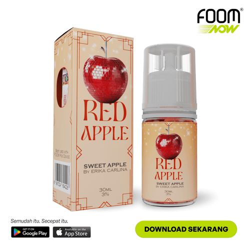 Red Apple X Erika Carlina | Liquid Vape Terenak dan Pods Vape Terbaik | FOOM