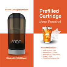 Load gambar ke Gallery TEA CAPSULE - [Prefilled Cartridge] | Liquid Vape Terenak dan Pods Vape Terbaik | FOOM