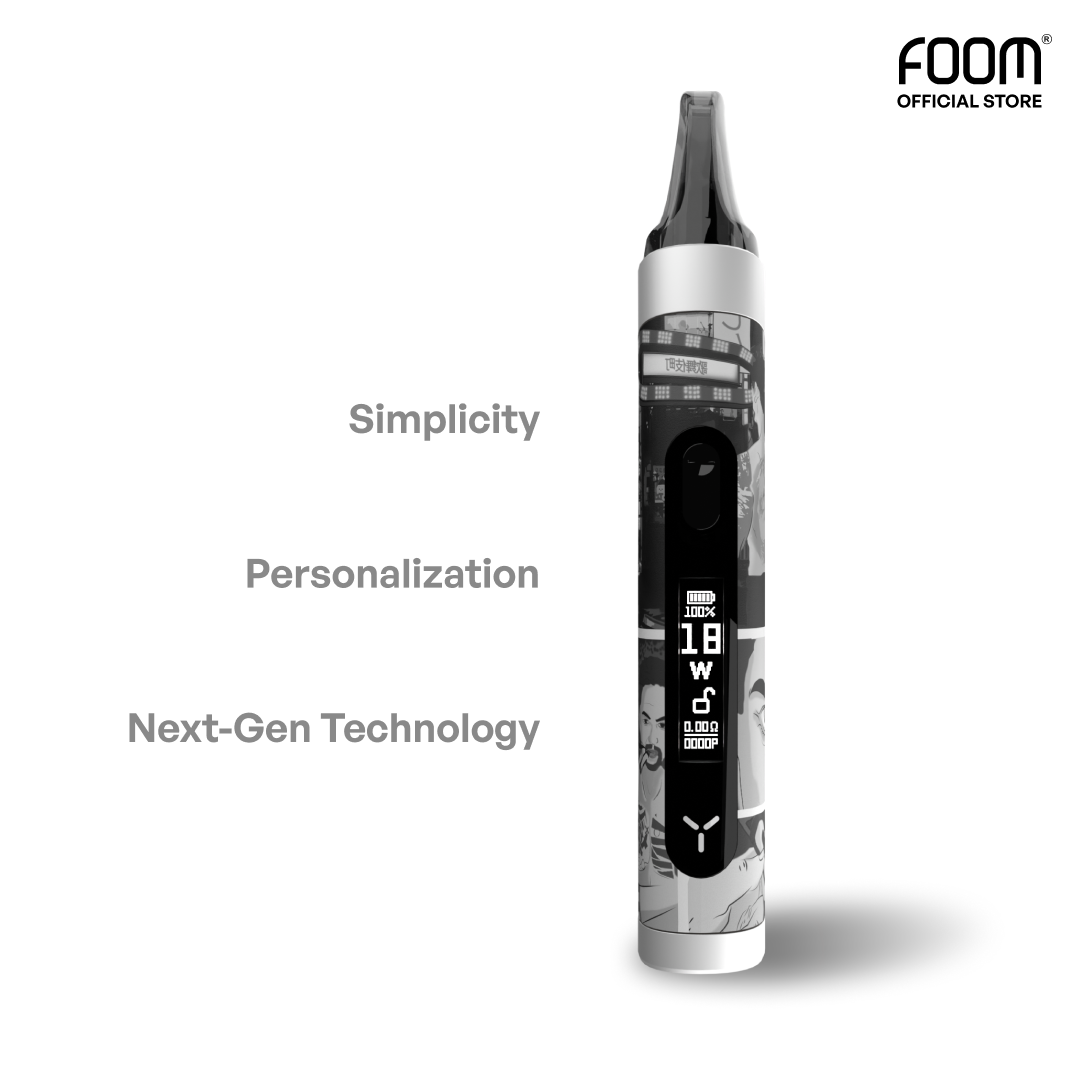 [NEW] Pod Y Chrome Silver FOOM x UUS -  Bundling Liquid 15 mL ( Special Edition )