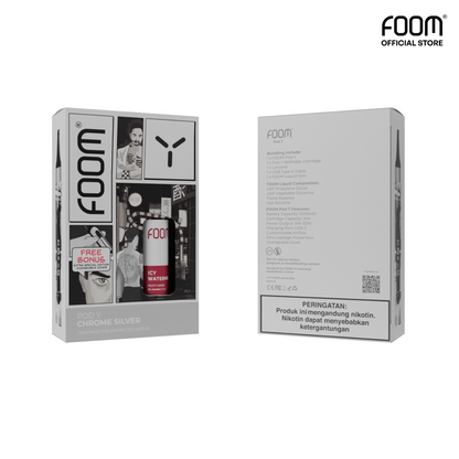 [NEW] Pod Y Chrome Silver FOOM x UUS -  Bundling Liquid 15 mL ( Special Edition )