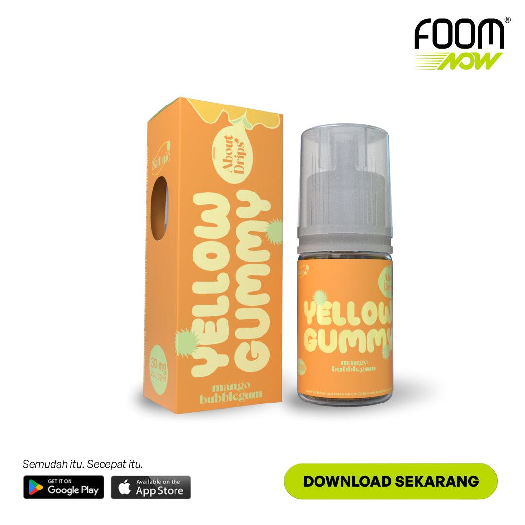 YELLOW GUMMY - [Bubblegum Series] | Liquid Vape Salt Nic Enak dan Pods Vape Terbaik - FOOM