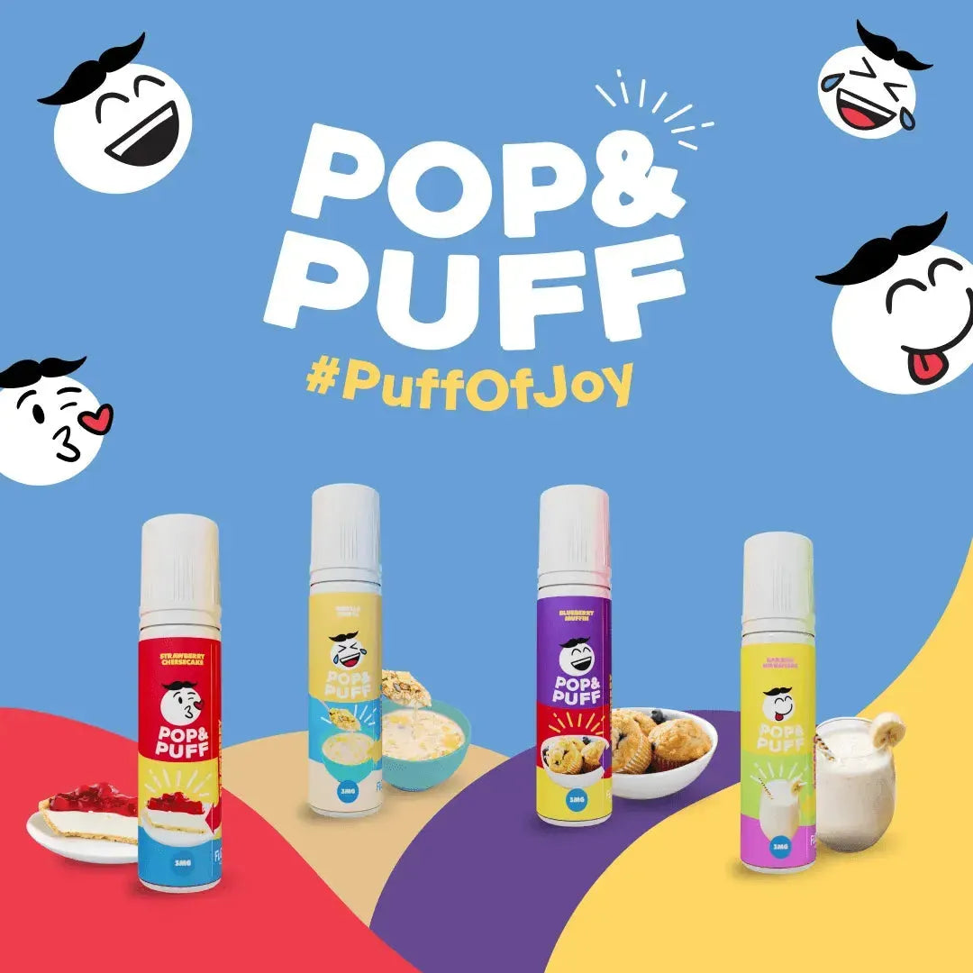 Banana Milkshake - [3 MG] Liquid Freebase POP & PUFF 60 mL | Liquid Vape Salt Nic Enak dan Pods Vape Terbaik - FOOM