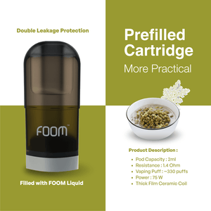 Liquid MUNG BEAN CAPSULE - [Prefilled Cartridge] | Liquid Vape Salt Nic Enak dan Pods Vape Terbaik - FOOM