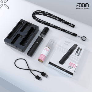 Pod X ABSOLUTE BLACK Bundling Strawberry Ice Cream 15 ml | Liquid Vape Terenak dan Pods Vape Terbaik | FOOM